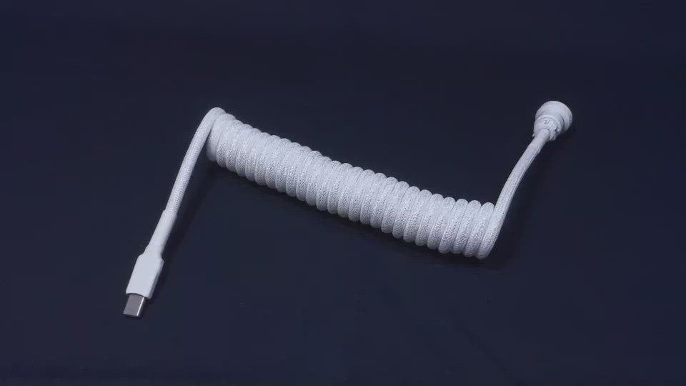 westm mechanical keyboard coiled detachable aviator cable