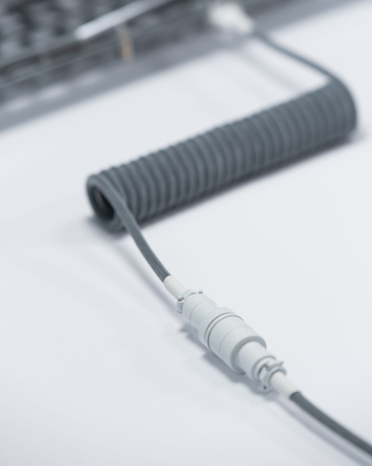 westm mechanical keyboard coiled detachable aviator cable