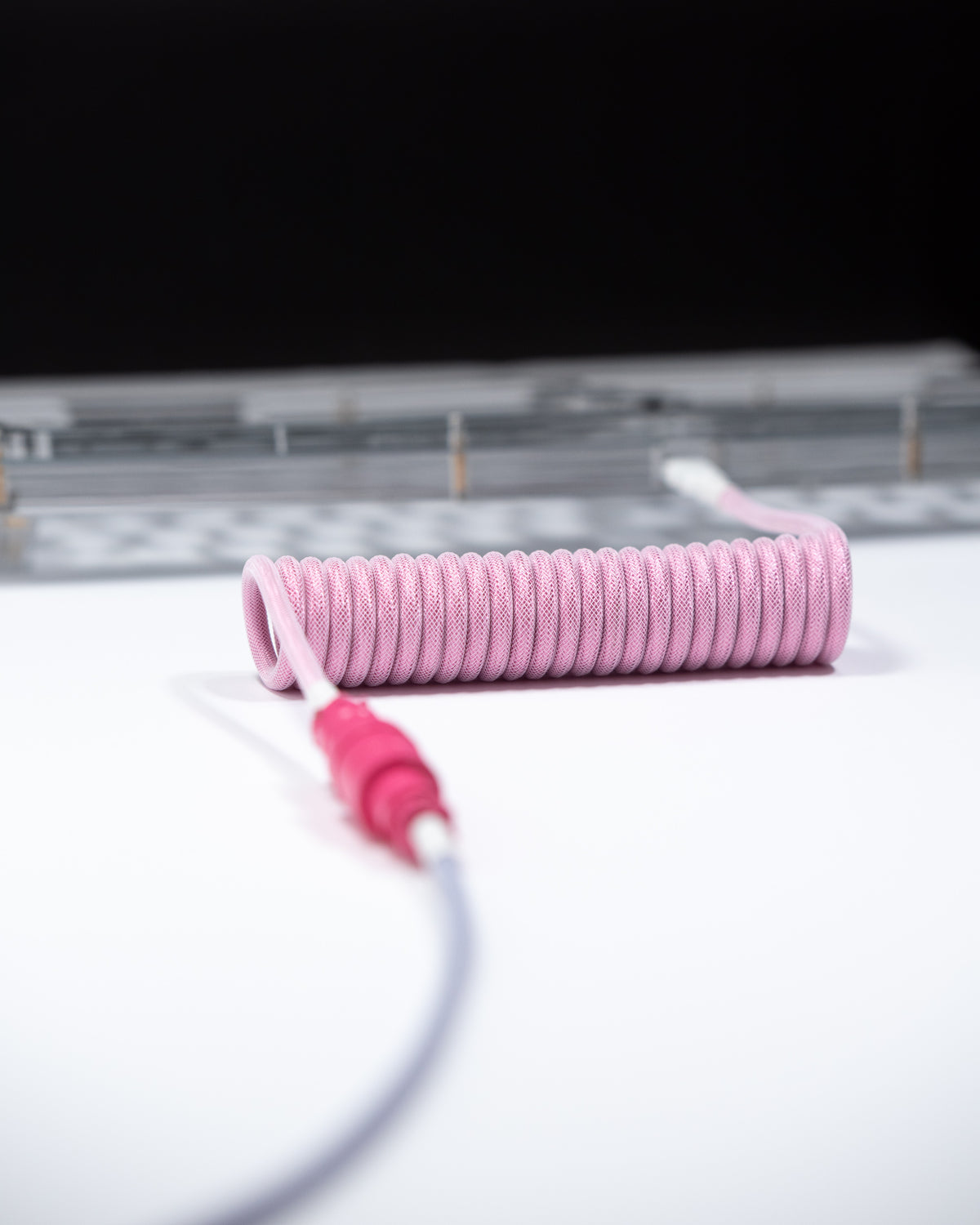 westm mechanical keyboard coiled detachable aviator cable