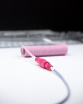 westm mechanical keyboard coiled detachable aviator cable