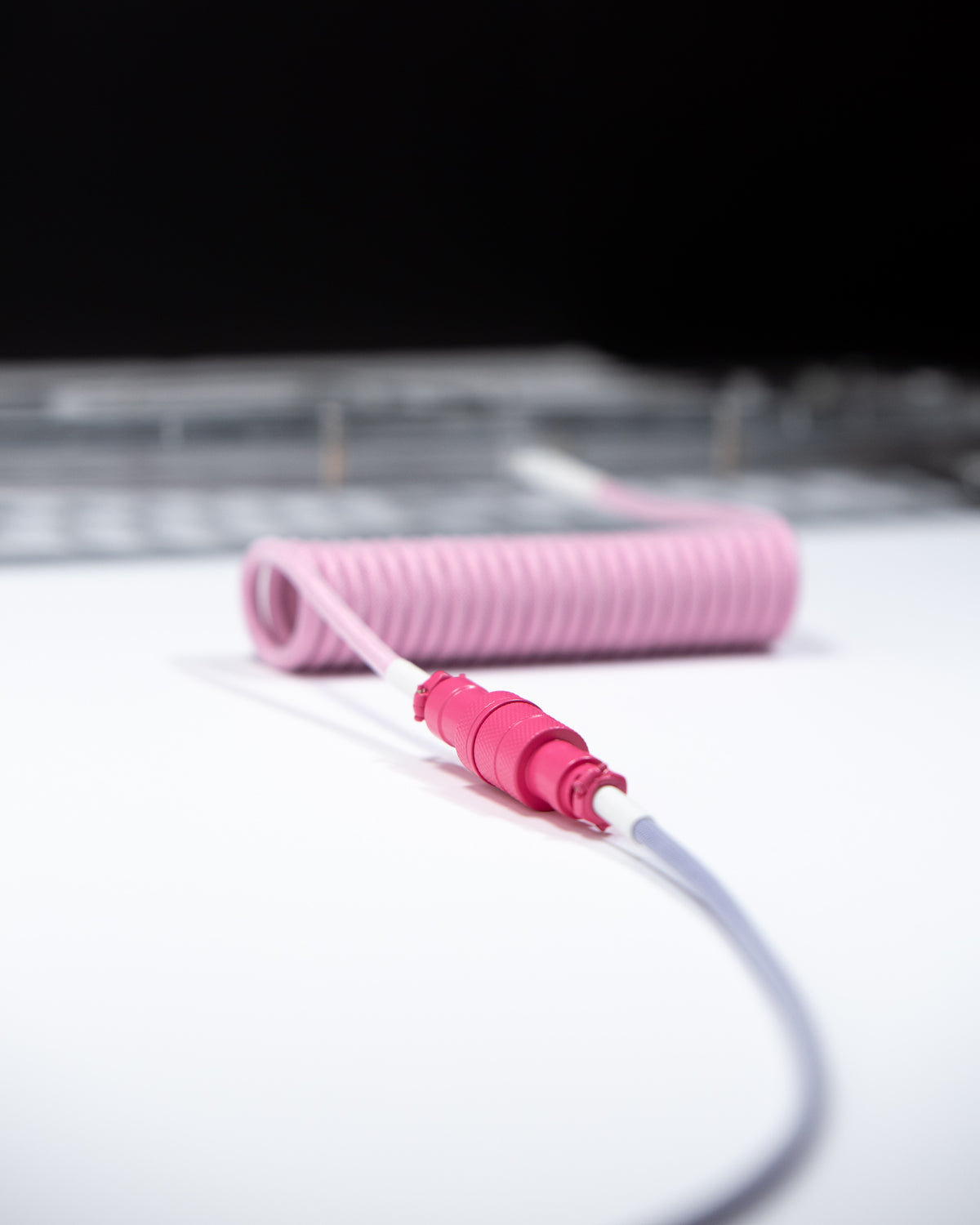 westm mechanical keyboard coiled detachable aviator cable
