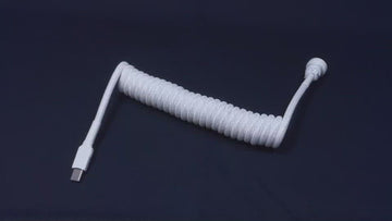 westm mechanical keyboard coiled detachable aviator cable